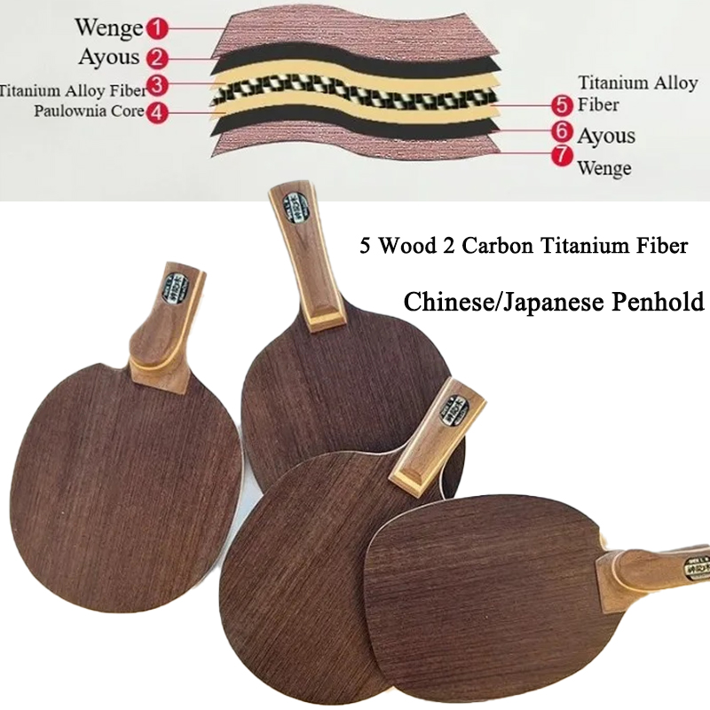 Table Tennis Paddles - Rakietka do tenisa stołowego chińska/japońska, uchwyt